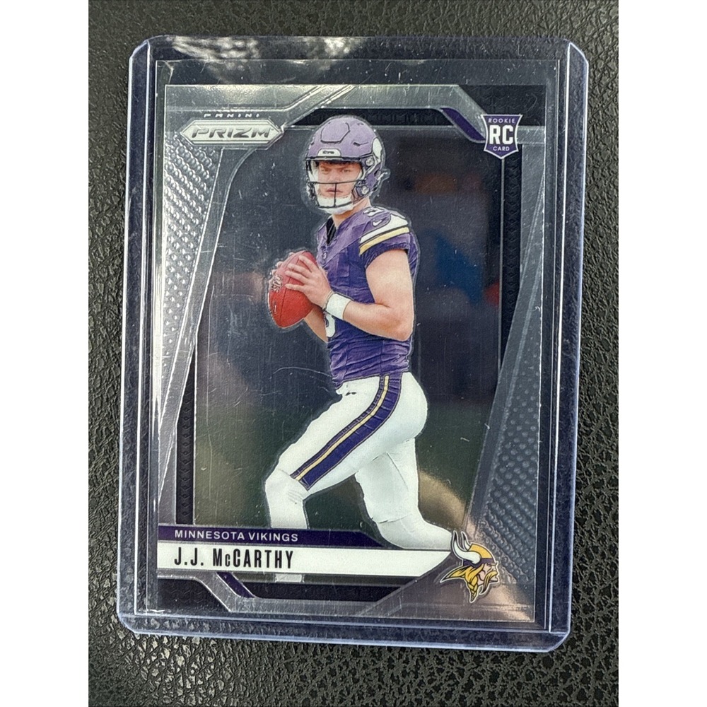 2024 Panini Prizm - Rookies J.J. McCarthy #400 (RC) Minnesota Vikings - Picture 2 of 3